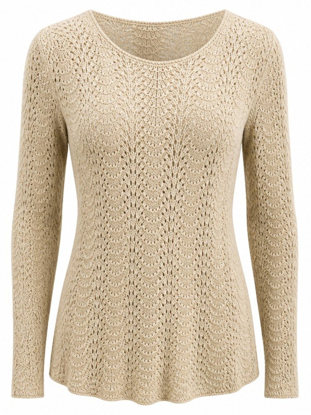 Jones Of New York Open Knit Cotton Sweater